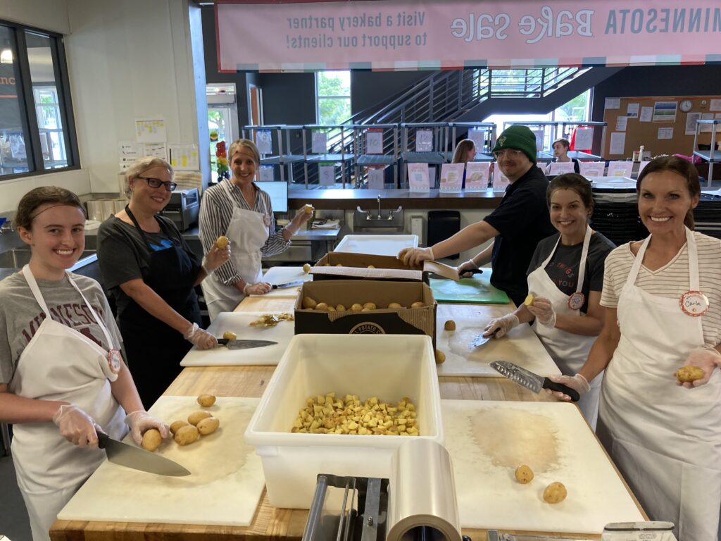 Volunteers In Open Arms Kitchen.