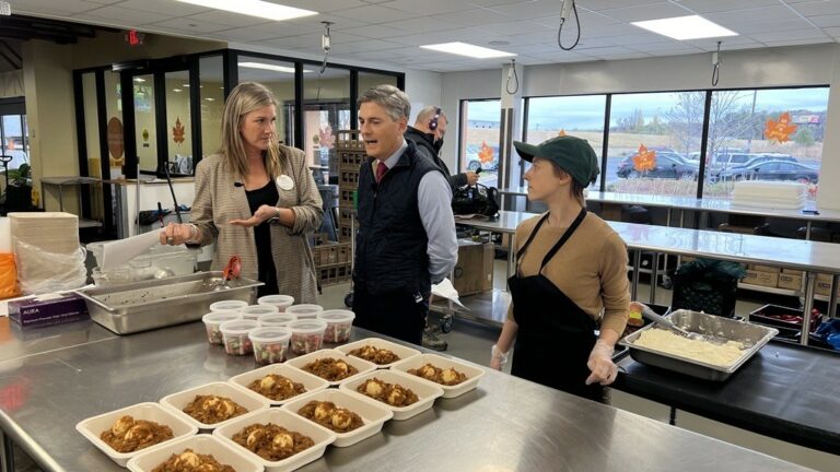 Paul Folger with Leah and Lucy in St. Paul Kitchen