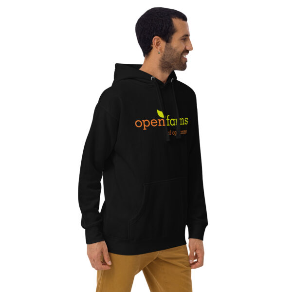 Open Farms Dark Unisex Hoodie - Image 4