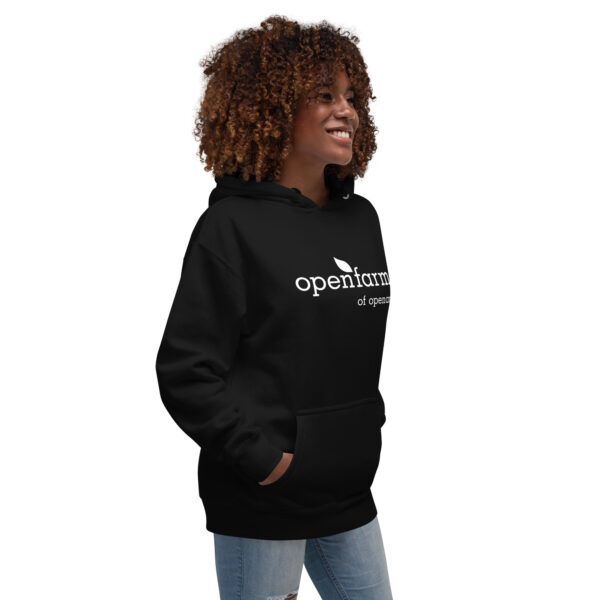 Open Farms White Unisex Hoodie - Image 2