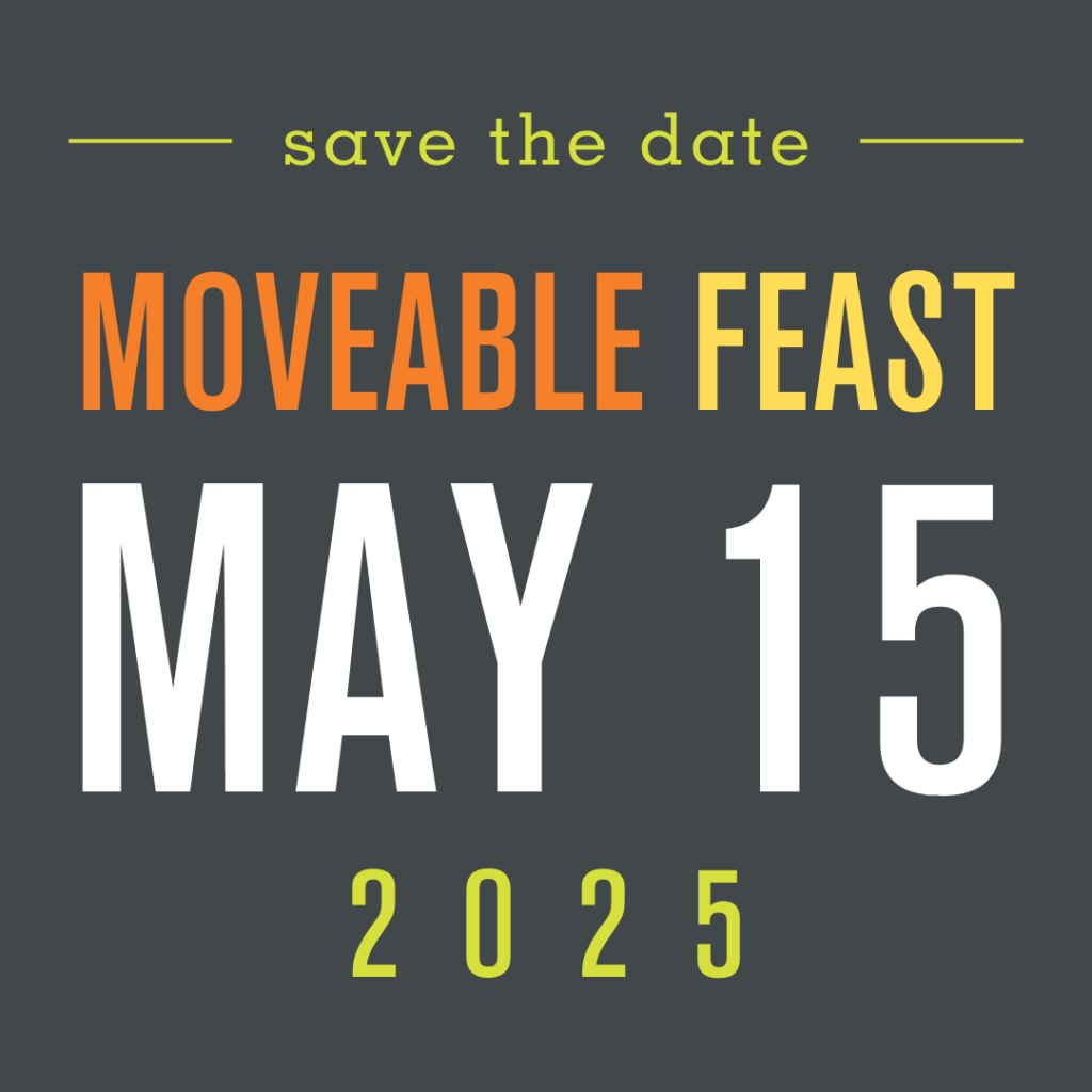 Feast save the date graphic.